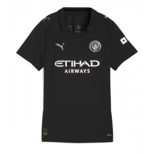 Fotbalové Dres Manchester City Dámské Venkovní Oblečení 2025-26 Krátký Rukáv